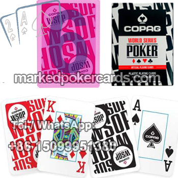 Cartas de jogar de plástico com marcação personalizada Copag WSOP