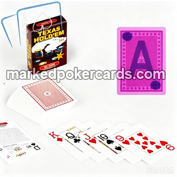 Cartões plásticos marcados Dal Negro Texas Hold'em