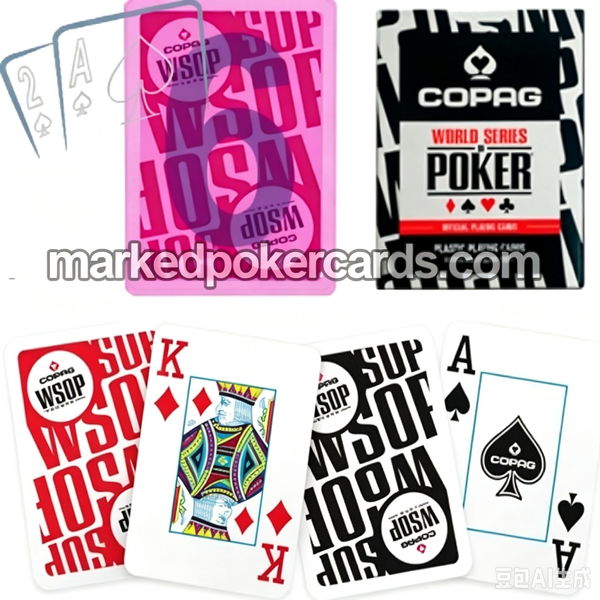 Cartas de jogar de plástico com marcação personalizada Copag WSOP