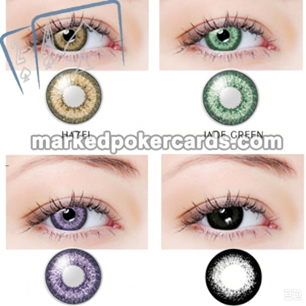 Lentes de contato com tinta luminosa