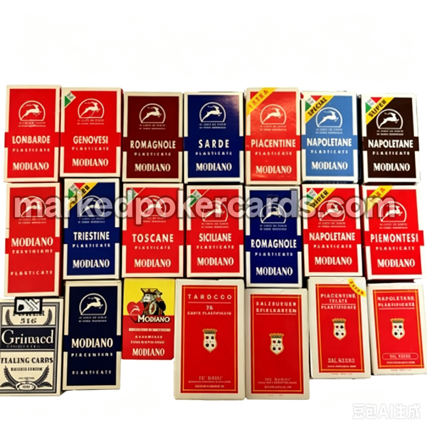 Baralho de cartas de raio X italiano MODIANO Piacentine