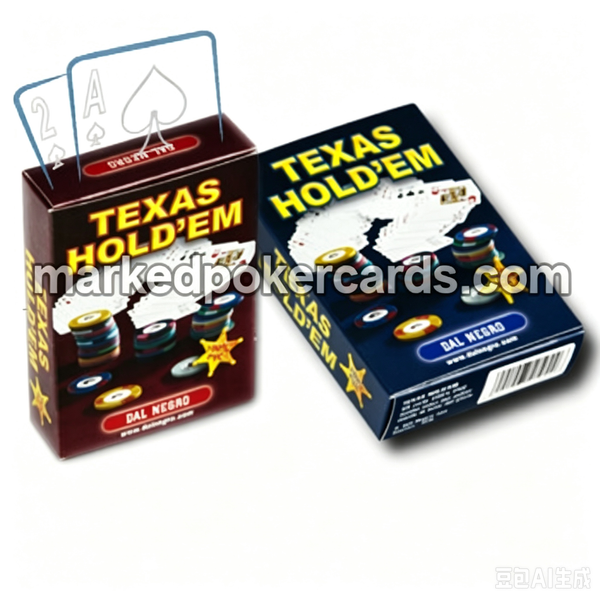 Cartões plásticos marcados Dal Negro Texas Hold'em
