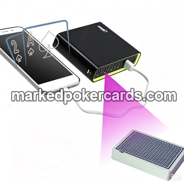Leitor de scanner de cartas de jogar pôquer Mobil Power Bank
