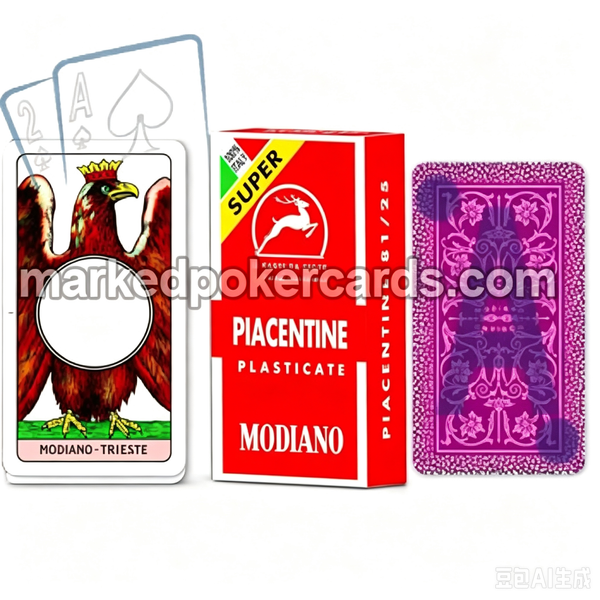 Baralho de cartas de raio X italiano MODIANO Piacentine