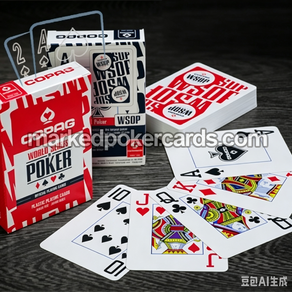 Cartas de jogar de plástico com marcação personalizada Copag WSOP